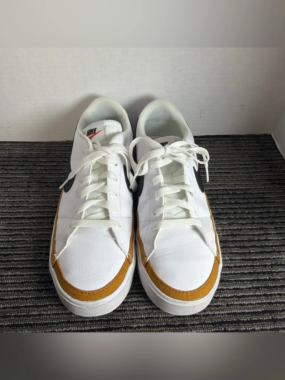 Nike Court Legacy Next Nature Womens Size 7.5 White Black Athletic Shoes Sneaker
